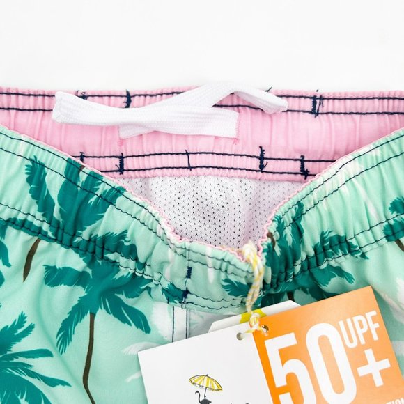 Shade Critters Boys Size 3T Palm Print Swim Trunks - Picture 5 of 7